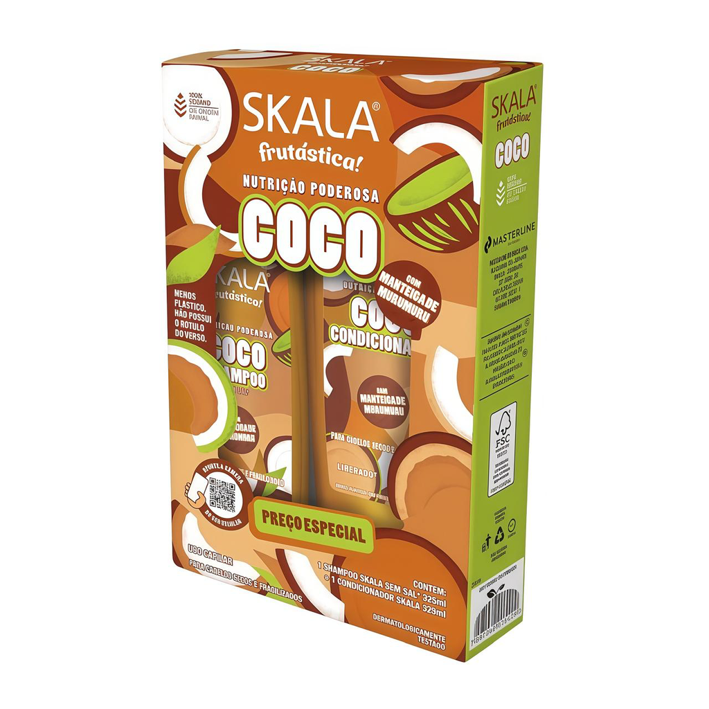 KIT DE SHAMPOO Y ACONDICIONADOR COCO SKALA#