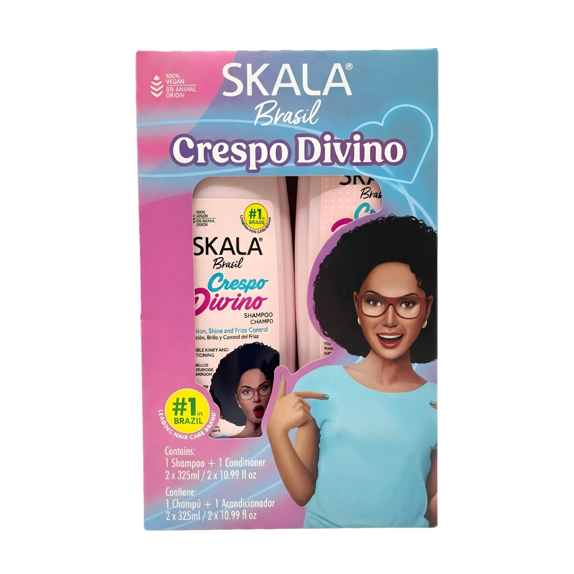 KIT DE SHAMPOO Y ACONDICIONADOR CRESPO DIVINO SKALA#