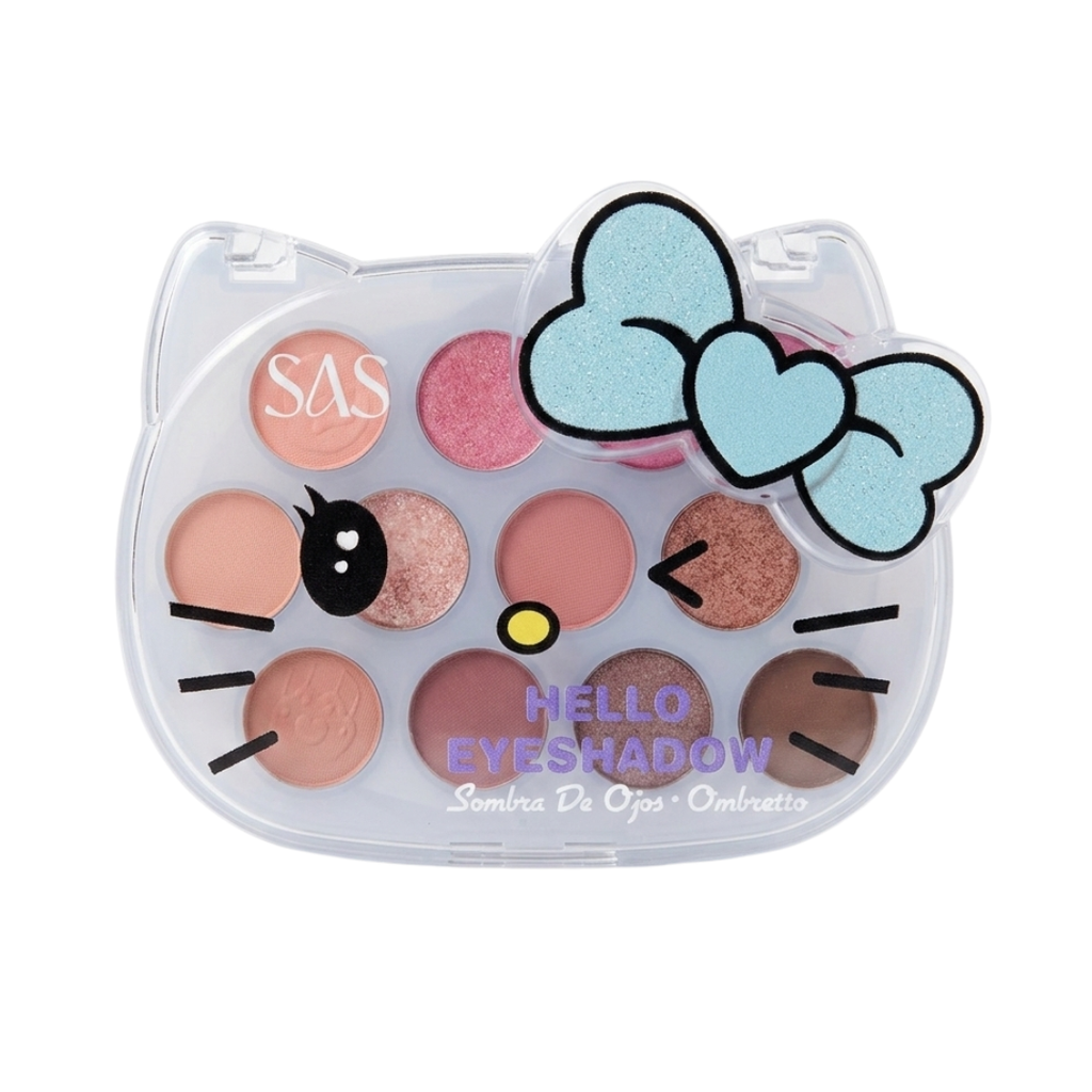 [SAF051B] PALETA DE SOMBRAS HELLO KITTY SAS