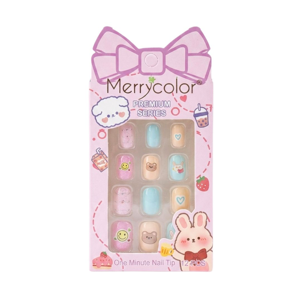 [MK04] UÑAS POSTIZAS FIGURITAS MERRY COLOR