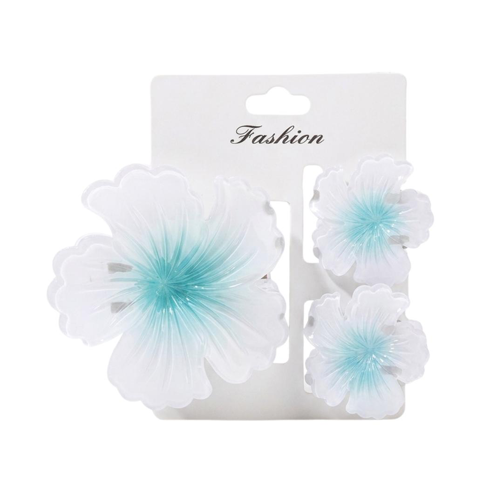 [LCAI1731] KIT DE CLIPS FLORALES PARA EL CABELLO X3 UNIDADES#