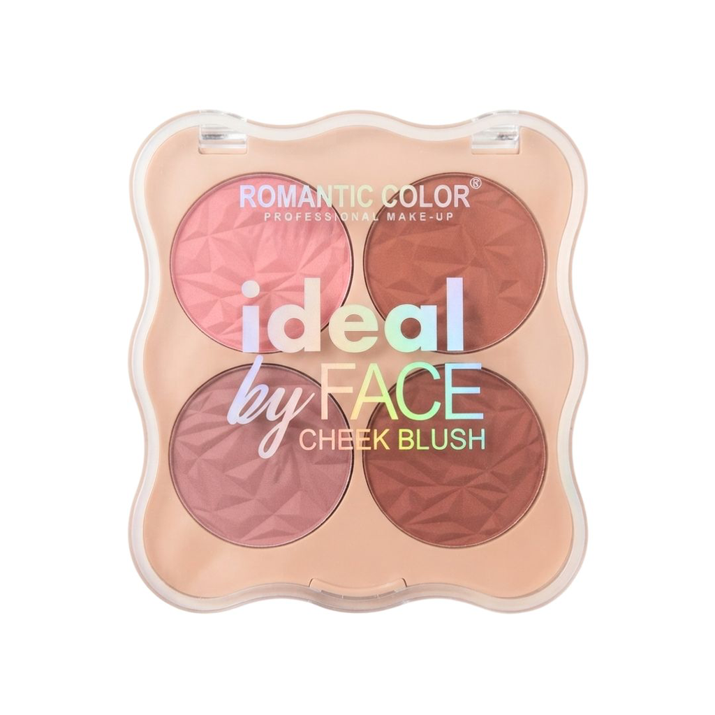 [RC6890] PALETA DE RUBORES X4 ROMANTIC COLOR