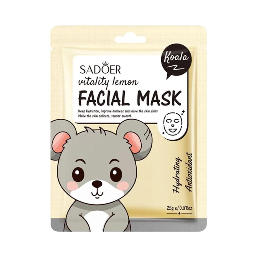 [SD38395] MASCARILLA EN VELO VITALITY LEMON SADOER