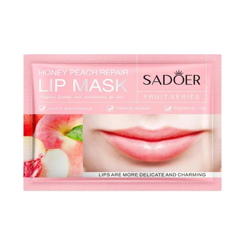 MASCARILLA DE COLÁGENO PARA LABIOS DURAZNO SADOER