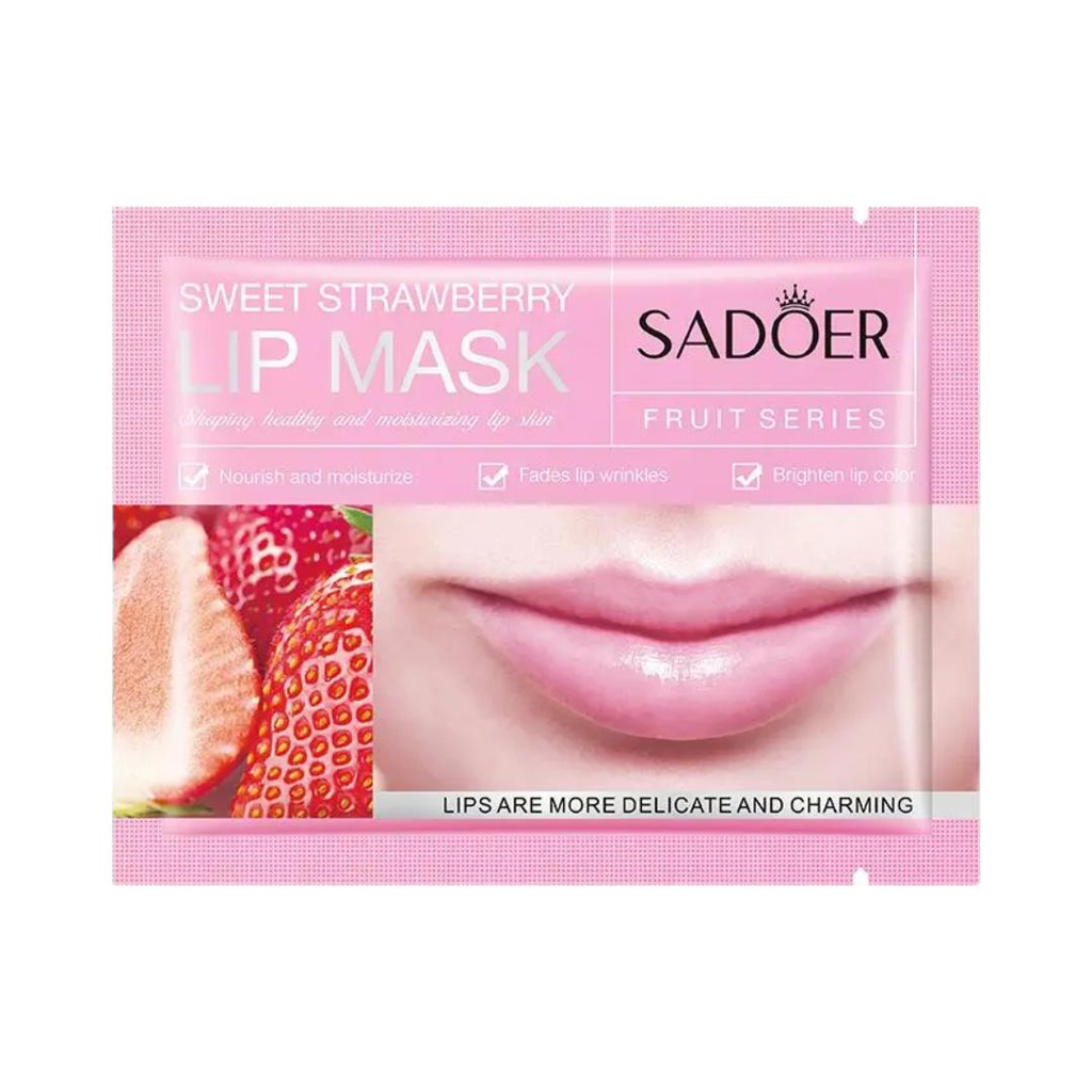 MASCARILLA DE COLÁGENO PARA LABIOS FRESA SADOER
