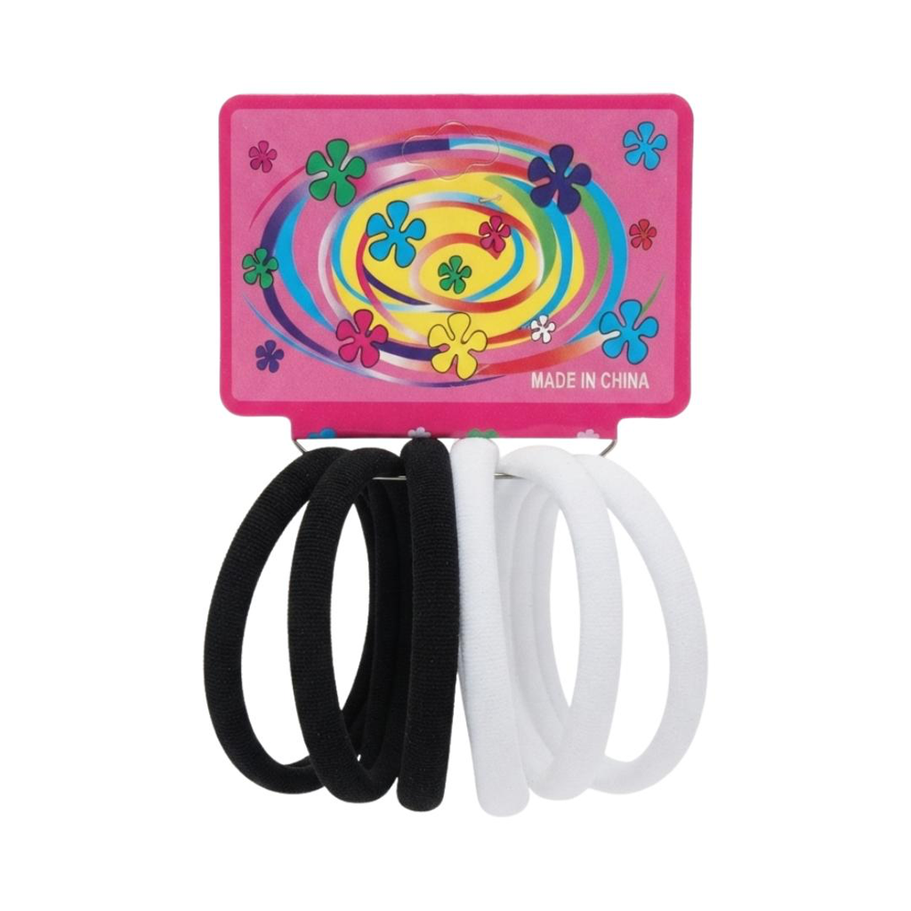 [HC0424] KIT DE MOÑAS PARA CABELLO COLORES SURTIDOS X6 UNIDADES