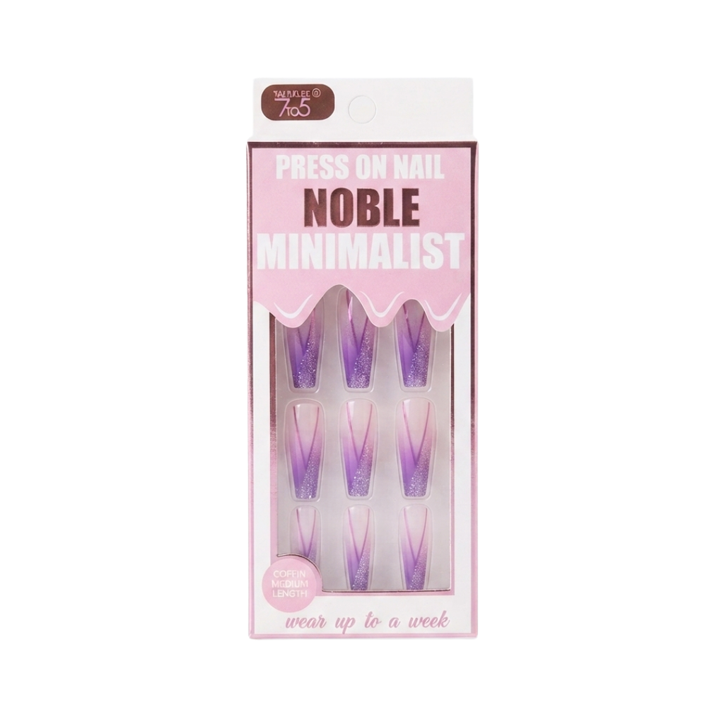 [HC0385] KIT DE UÑAS POSTIZAS X12