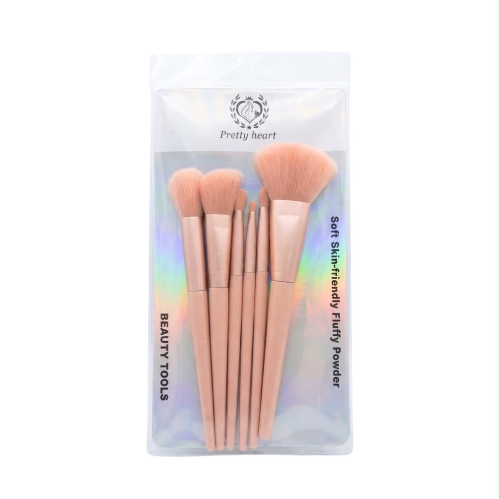 KIT DE BROCHAS X6 UNIDADES PRETTY HEART