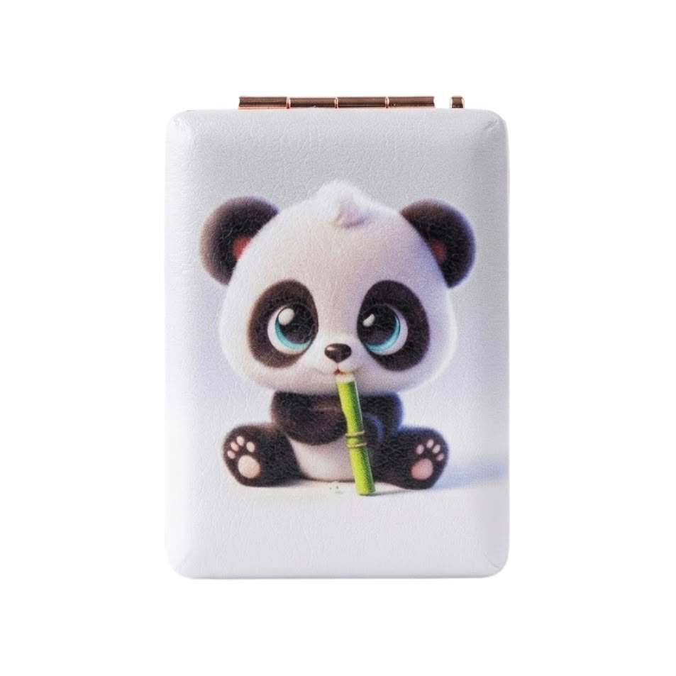 ESPEJO DOBLE DE BOLSILLO OSO PANDA