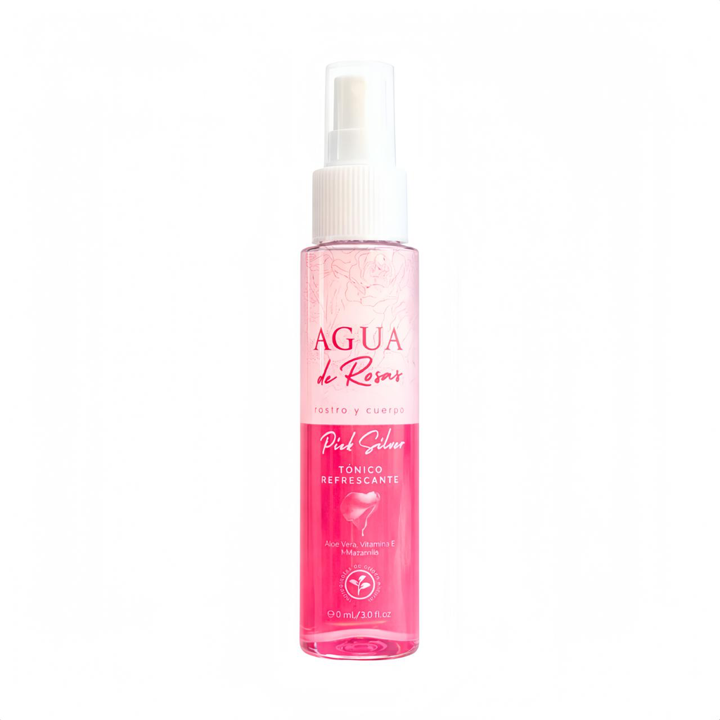 AGUA DE ROSAS PARA ROSTRO Y CUERPO PINK SILVER 60 ML