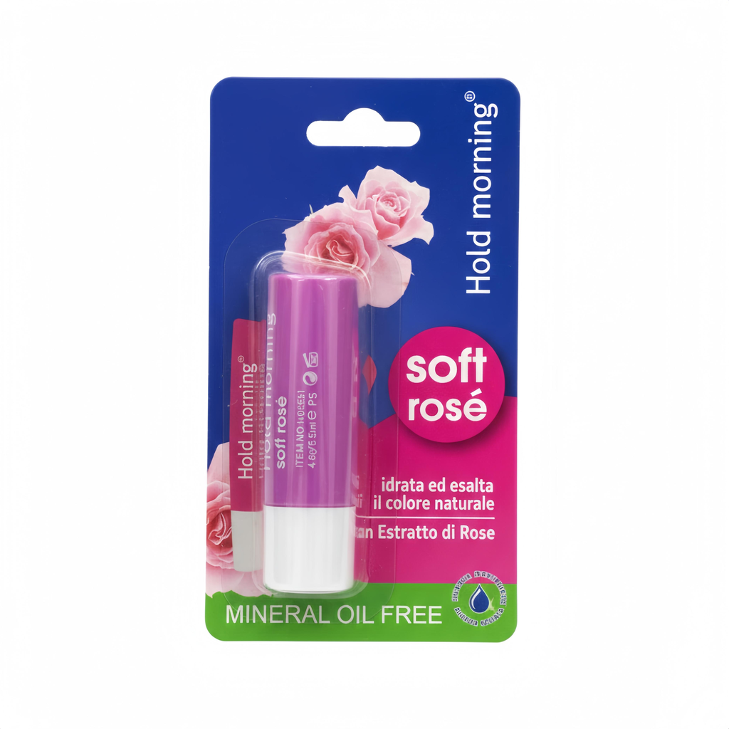 BÁLSAMO HIDRATANTE DE LABIOS HOLD MORNING (SOFT ROSE)