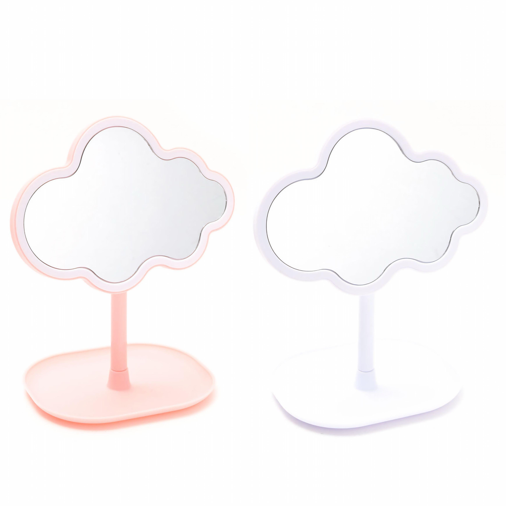 ESPEJO CON BASE EN FORMA DE NUBE
