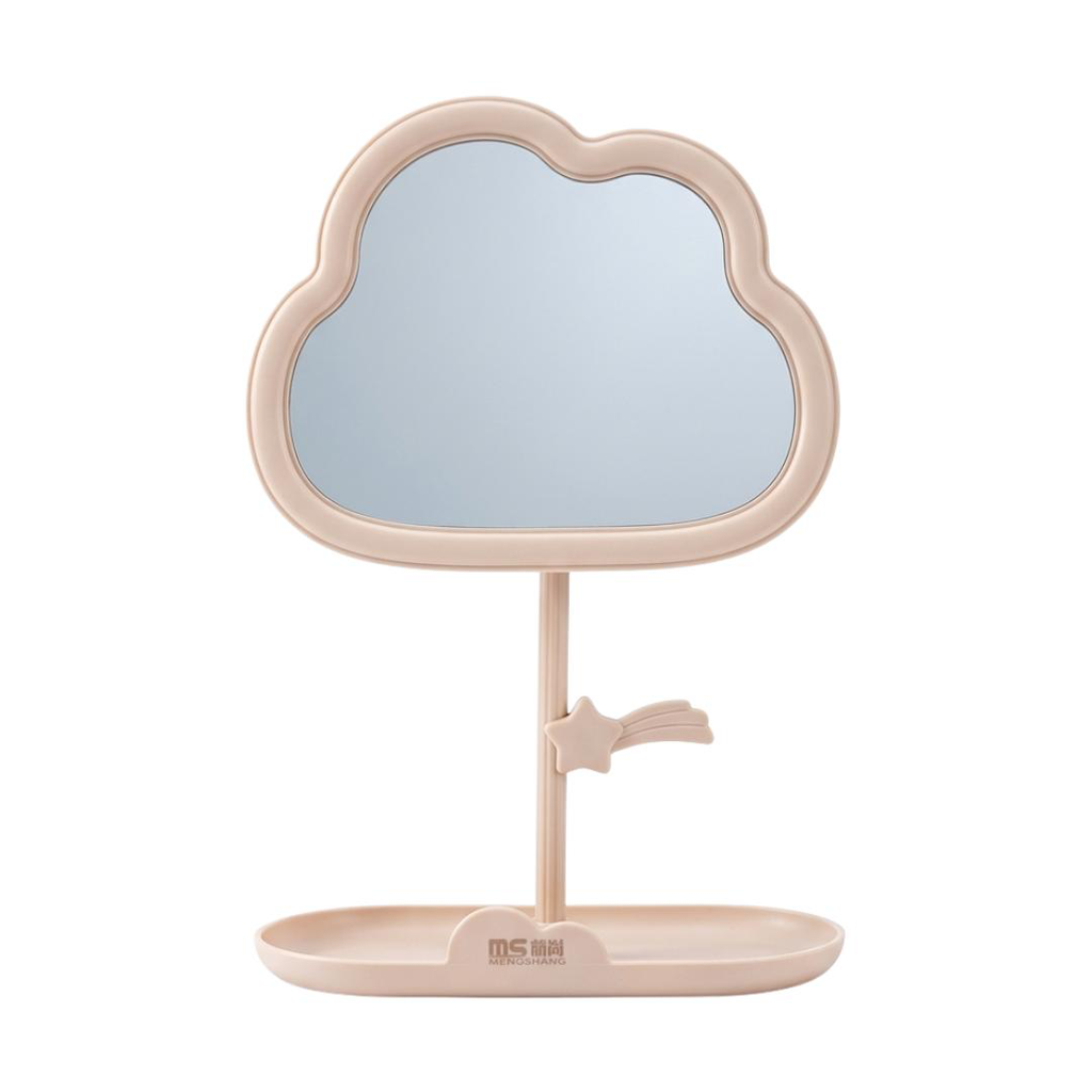 ESPEJO CON BASE EN FORMA DE NUBE