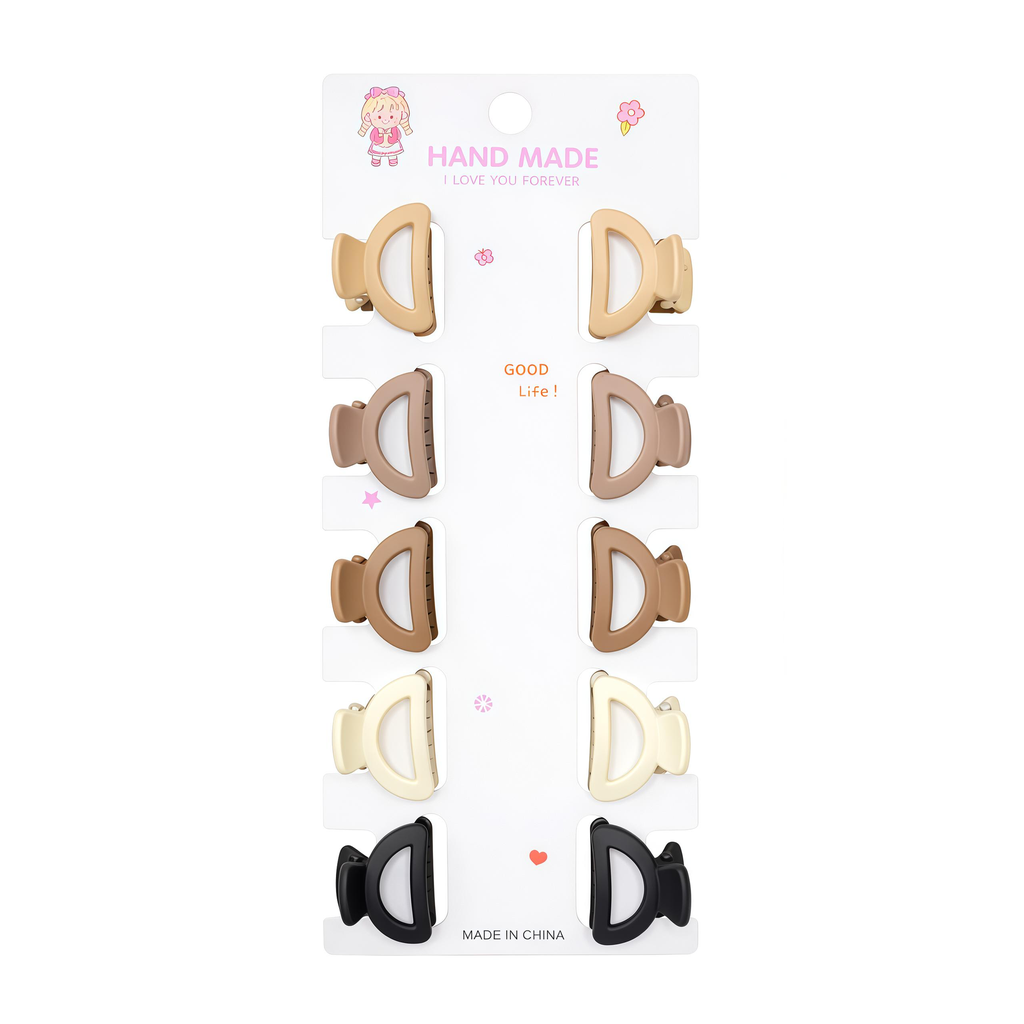 [SA5916] KIT DE GANCHITOS PARA CABELLO X10 UNIDADES
