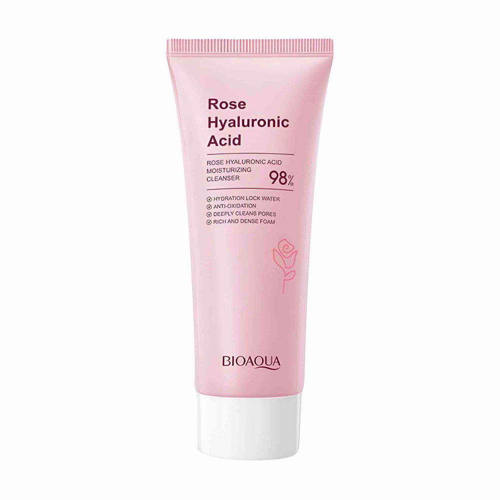 [BQY15433] GEL LIMPIADOR FACIAL ROSAS Y ÁCIDO HIALURÓNICO BIOAQUA