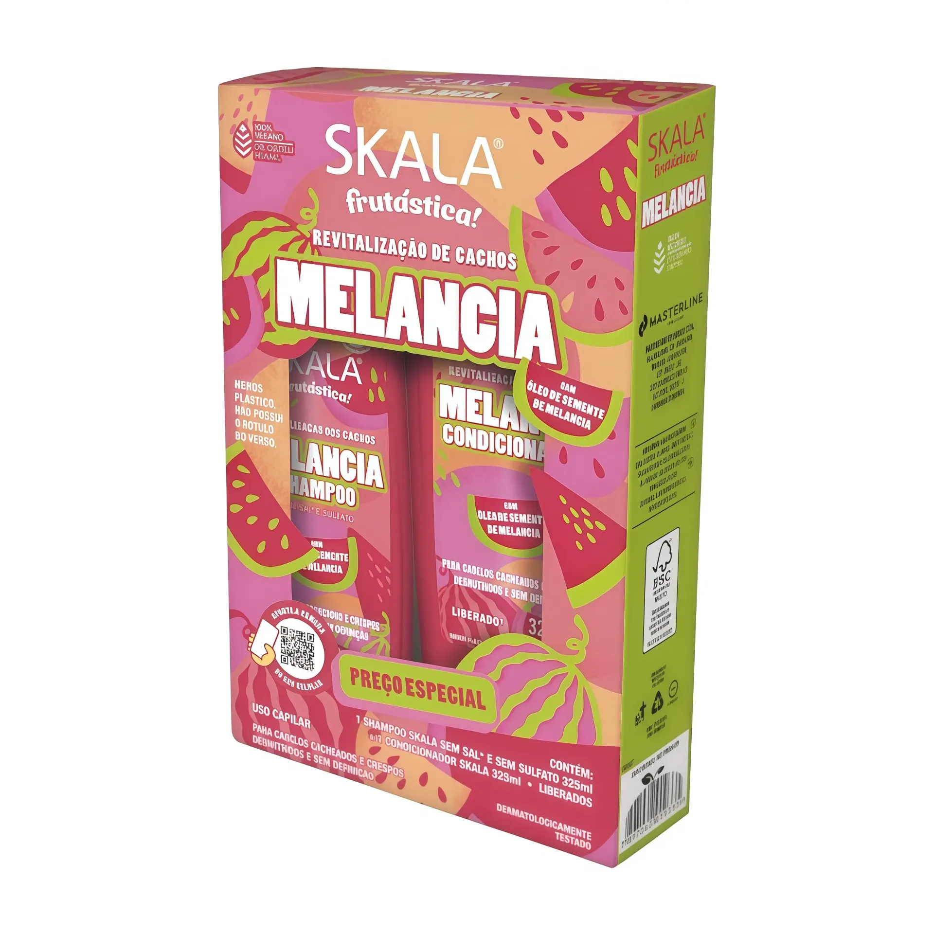 KIT DE SHAMPOO Y ACONDICIONADOR MELANCIA SKALA