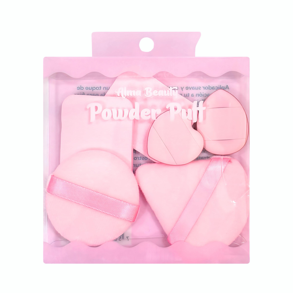 KIT DE BORLAS PARA POLVO X6 UNIDADES ALMA BEAUTY