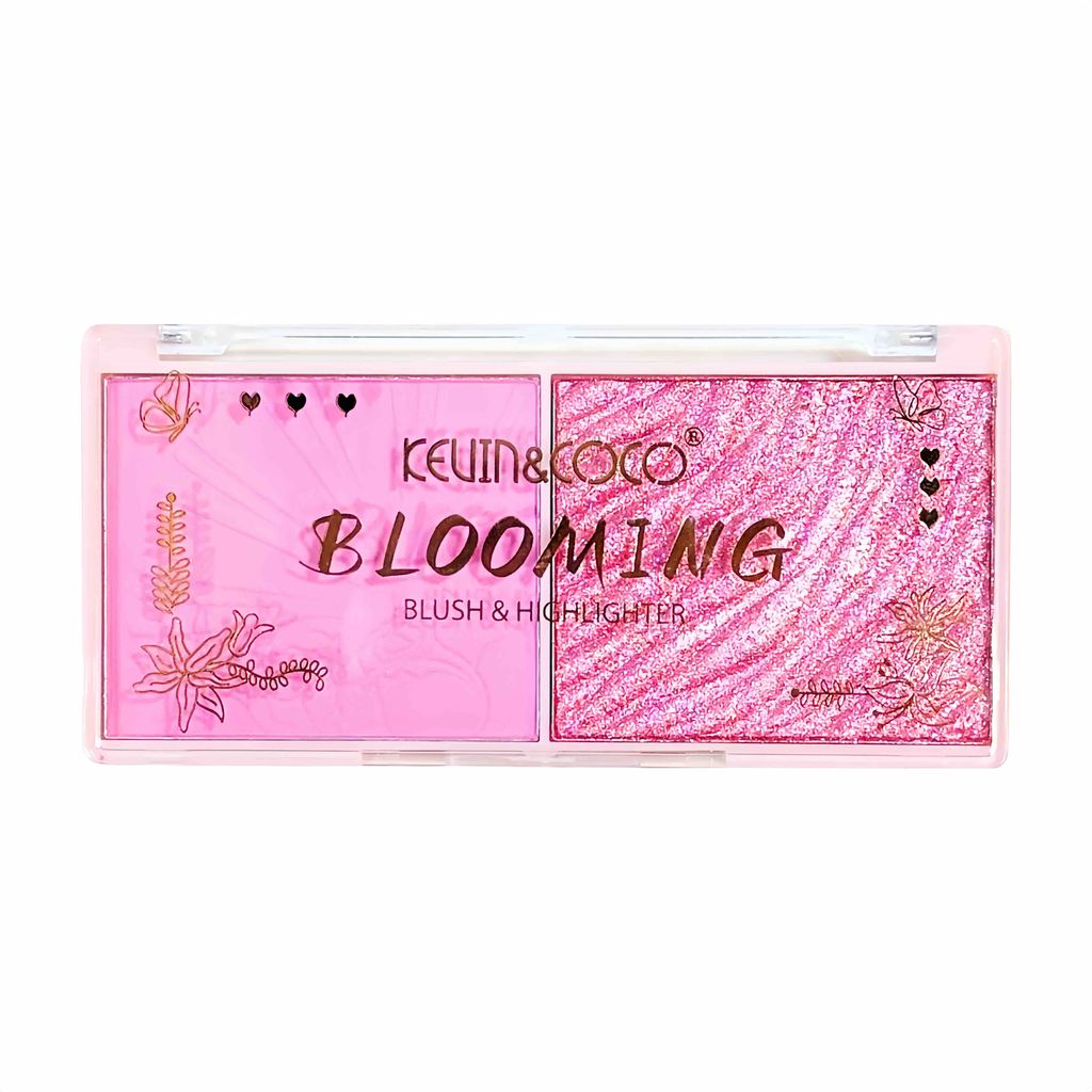 PALETA DE RUBORES BLOOMING X2 TONOS KEVIN & COCO