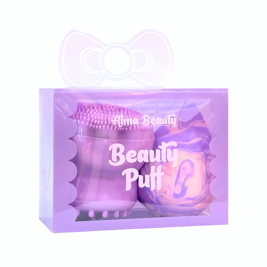 KIT CEPILLO FACIAL + BEAUTY BLENDER ALMA BEAUTY#