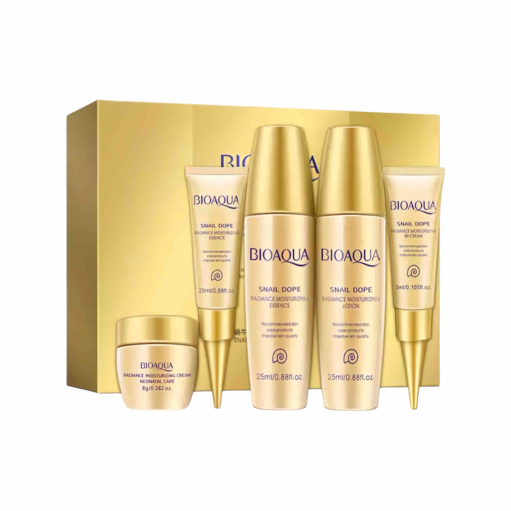 KIT VIAJERO HIDRATANTE Y REPARADOR CON BABA DE CARACOL X5 UNIDADES BIOAQUA