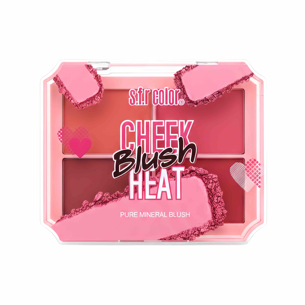 [7882] PALETA DE RUBORES CHEEK BLUSH HEAT S.F.R COLOR