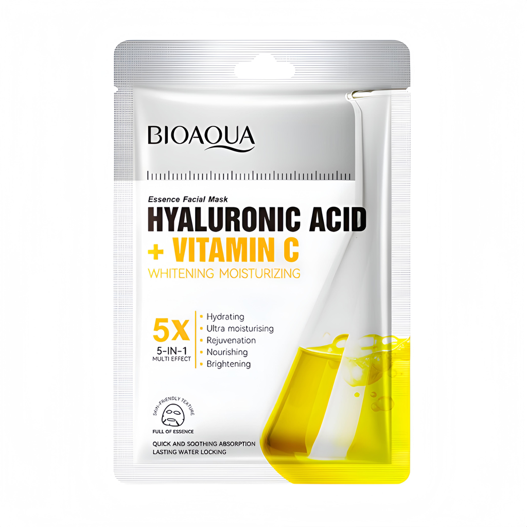 MASCARILLA EN VELO ÁCIDO HIALURÓNICO CON VITAMINA C BIOAQUA