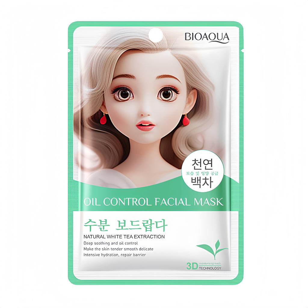 MASCARILLA EN VELO CON EXTRACTO DE TE BLANCO BIOAQUA