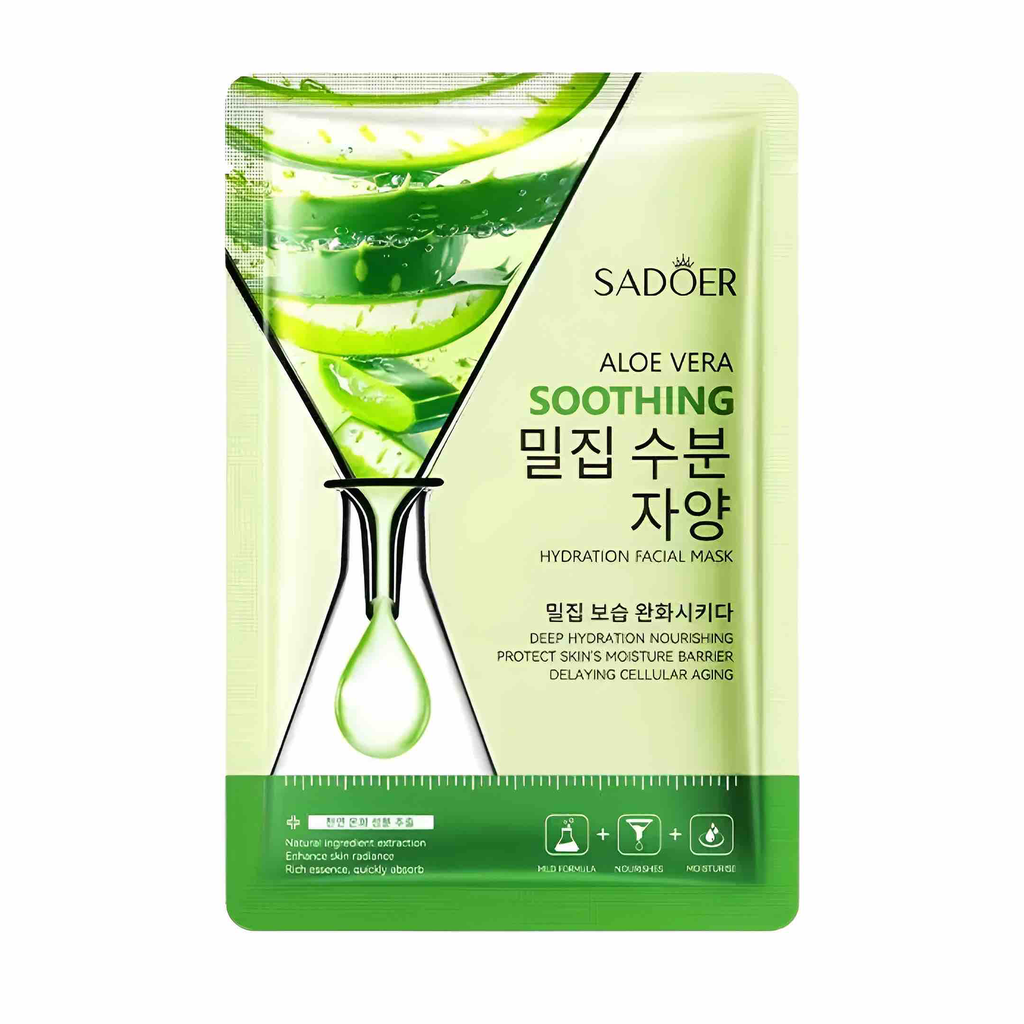 MASCARILLA EN VELO ALOE VERA SADOER