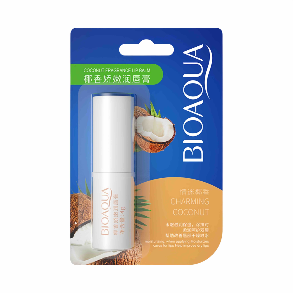 BÁLSAMO DE LABIOS CON EXTRACTO DE COCO BIOAQUA
