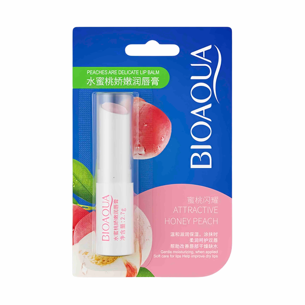 BÁLSAMO DE LABIOS CON EXTRACTO DE DURAZNO BIOAQUA