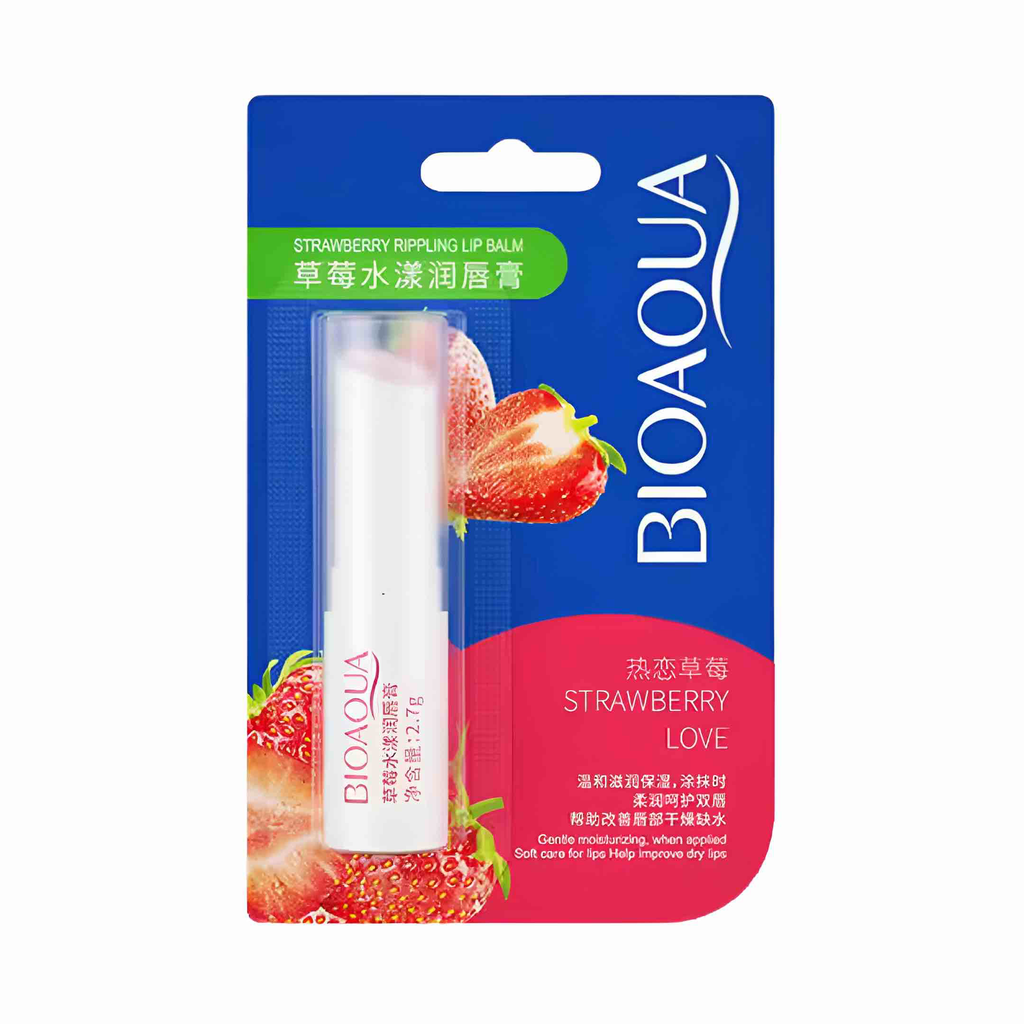 BÁLSAMO DE LABIOS CON EXTRACTO DE FRESA BIOAQUA
