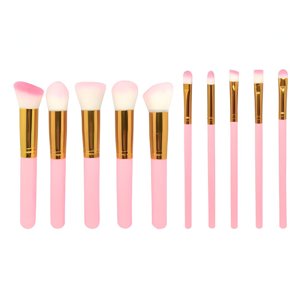 KIT DE BROCHAS KABUKI X10 UNIDADES