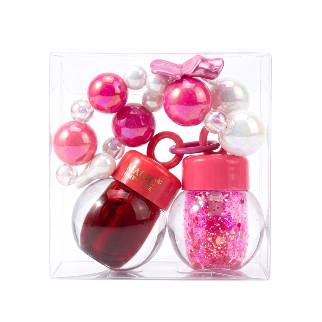 [LC431] DÚO LIP GLOSS + TINTA DE LABIOS CON CHARM MAGIC YOUR LIFE