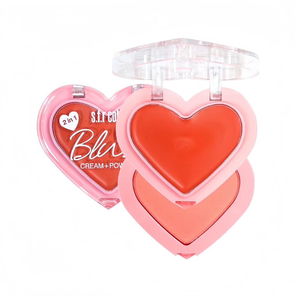 DÚO RUBOR EN CREMA Y POLVO S.F.R COLOR